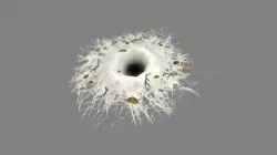 Wormhole - spider cave - lair Low-poly 3D model