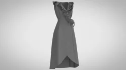 Wrap Dress 3D model