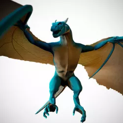 Wyvern Low-poly 3D model