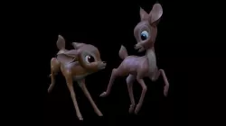 Young Bambi and Faline Models 3D model