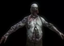 zombie model Low-poly 3D model