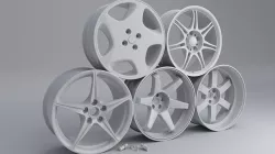 3D rim models for cars 3D model