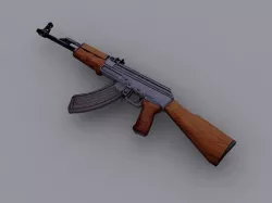 AK 47 Low-poly 3D model