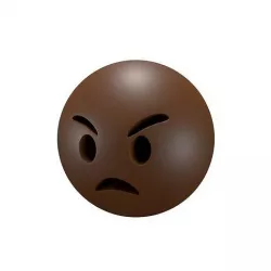 Angry Face 05 Low-poly 3D model