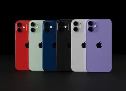 Apple iPhone 12 Mini In All Official Colors and Dimensions Low-poly 3D model