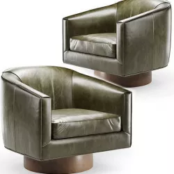 Armchair Bianca Return Swivel 3D model
