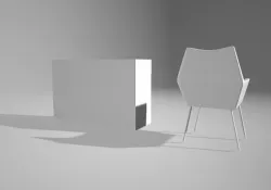ArmChair Drawer c4d 3D model