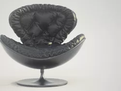 Armchair Giovannetti Jetsons Black 3D model