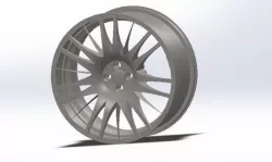 Audi Wheel Rim Low-poly 3D model