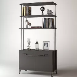 Baker Living Room Iron  Etagere 3D model