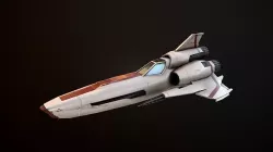 Battlestar Galactica Viper Mk II  Low-poly 3D model