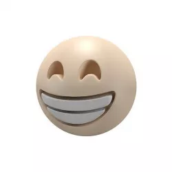 Beaming Face 02 Low-poly 3D model