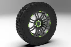 BFGoodrich with Wheel Rim 3D model