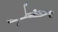 Boat Trailer 1A Low-poly 3D model