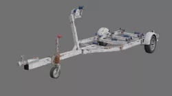 Boat Trailer 1B Low-poly 3D model