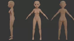 Body Female 01 3D model