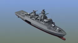 Braunschweig Corvette Low-poly 3D model
