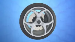 car wheels tire rim 3D model