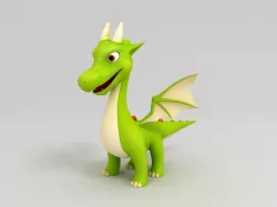 Cartoon Dragon 3D model