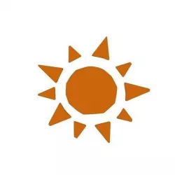 Cartoon sun 3D model