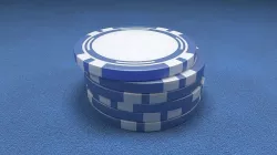 Casino Chip Blue Poker Chip 3D model