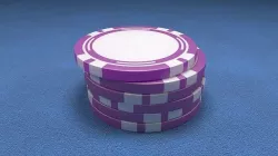 Casino Chip Purple Poker Chip 3D model