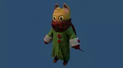 Cat Stylized Cartoon Character Low-poly 3D model