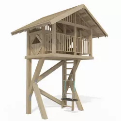 Childrens wooden house 3D model