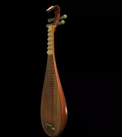 Chinese instrument PipaLute Musical instrument Guitar 3D model