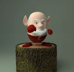 Christmas Elf  Gnome 3D model