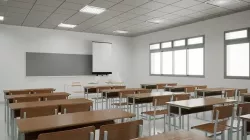 Classroom scene 3D model