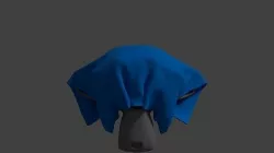 Cloth simulation 3D model