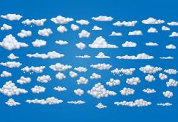 Clouds Cartoon 02 3D model