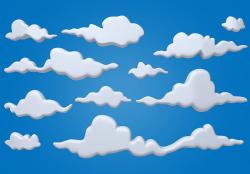 Clouds Cartoon 03 3D model