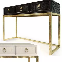 Console Cosmopolitan Ebony Parchment ART Furniture 3D model