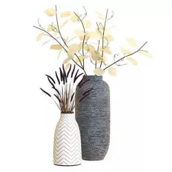 Crate and Barrel Adra and Timber Vases 3D model