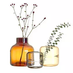 Crate and Barrel Poe and Daydream Vases 3D model