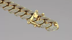 cuban chain fashion NY STL 3D model