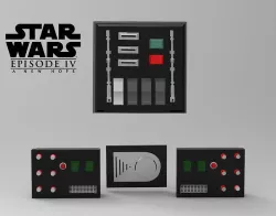 Darth Vader Chest box belt box  Armor ANH  STL file for 3d print 3D model