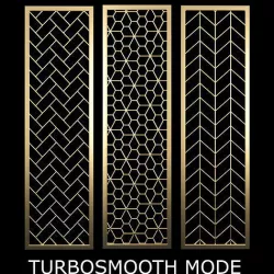 Decorative 3d CNC Pattern Panel 3D model