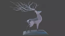 Deer Low Poly Low-poly Low-poly 3D model