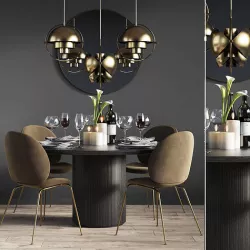 Dinning Set 13 3D model