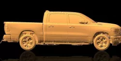 Dodge Ram 1500 Native Exterior 3D Scan 2018 3D model