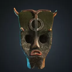 Dwarf totem Low-poly 3D model