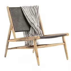 EKI Armchair beach and pool chair with towel 3D model