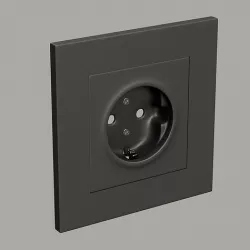 Elco Plus 1 Socket Low-poly 3D model