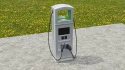 EV charging station 3D model