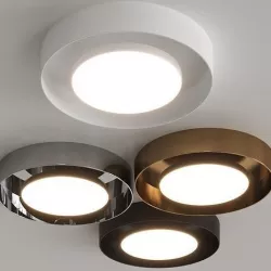 Exporlux Eclipse Indirect Light Aluminum Ceiling Lamp 3D model