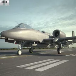 Fairchild Republic A-10 Thunderbolt II 3D model
