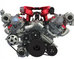 Ferrari 488 GTB Twin Turbocharged V8 Engine 3D model